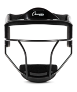 champion sports adult 6.75~7.5in steel softball face mask black adjustable - $25.65