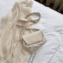 CEZIRA PU Leather Flap Crossbody Bags For Women Irregular Shape Design Female Ch - £15.78 GBP