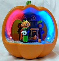 Hyde And Eek Animated Halloween Scene Decor With Light And Music Pumpkin - £31.89 GBP
