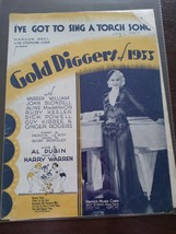 Gold Diggers Of 1933 Sheet Music &quot;I&#39;ve Got To Sing Torch Song&quot; Ginger Rogers - £118.33 GBP