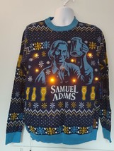 Tipsy Elves Samuel Adams NEW Light Up Ugly Christmas Sweater LARGE Holiday - £31.96 GBP