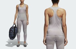 Adidas Stella Mc Cartney Performance Essentials Tank Top Sz M Gray Tee Gym Run - £35.44 GBP