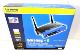 Router Linksys WRT54G Network 54 Mbps 4 Port 10/100 Wireless G Router V2 WiFi - £15.65 GBP