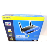 Router Linksys WRT54G Network 54 Mbps 4 Port 10/100 Wireless G Router V2... - £15.39 GBP