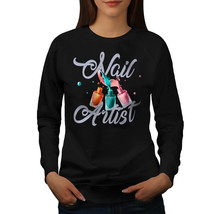 Wellcoda Nail Artist Job Womens Sweatshirt, Manicure Casual Pullover Jumper - £22.60 GBP+