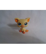 Hasbro Littlest Pet Shop Yellow Pig Snowflake Blue Eyes #475 - $2.51