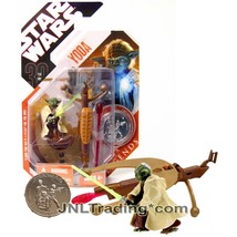 Yr 2007 Star Wars Saga Legends 30th Anniversary Figure YODA with Collector Coin - £35.91 GBP