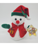 Vintage Commonwealth Snowman Christmas Stuffed Plush Holiday Toy B300 - $17.76 CAD