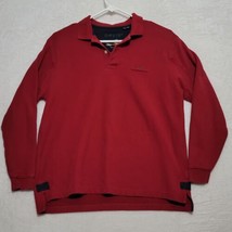 Orvis Men&#39;s Sweater Size L Large Dark Red Thick Cotton Long Sleeve Casual - £24.97 GBP