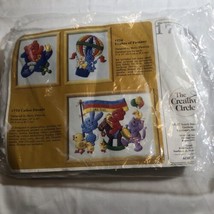 The Creative Circle 1776 Embroidery Project Kit Pattern Flights Of Fantasy Bear - £6.37 GBP