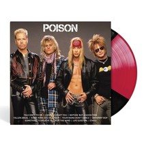 Poison Icon Hits Vinyl New! Limited Red Black Lp! Bret Michaels, Fallen Angel - £47.36 GBP