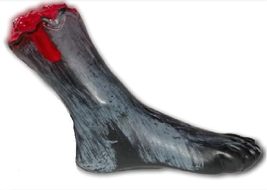 Life Size Body Part-SEVERED BLOODY ZOMBIE FOOT-Creepy Haunted House Horr... - £3.88 GBP