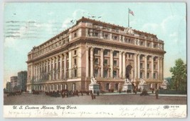 U.S. Custom House 1909 New York Postcard Building pc456 - £11.68 GBP