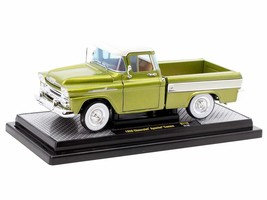 1958 Chevrolet Apache Cameo Pickup Truck Olive Green Metallic with Wimbledon Whi - £40.44 GBP