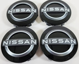 Fits Nissan Frontier Kicks Leaf Pathfinder Rogue 2 7/16&quot; Black Center Ca... - £71.76 GBP