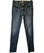 American Eagle Womens Juniors Jeans Size 0 Skinny Cotton Blend Stretchy ... - $16.27 CAD