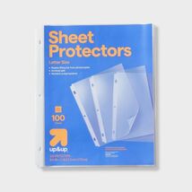 up&amp;up Letter Sheet Protectors Clear 8.5x11 Inch Plastic 100ct - $247.78 MXN