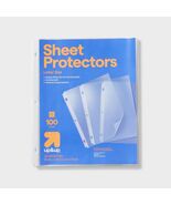 up&amp;up Letter Sheet Protectors Clear 8.5x11 Inch Plastic 100ct - $247.78 MXN
