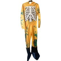 Skeleton Halloween Costume Youth Small Shoe Covers and Gloves - £21.70 GBP