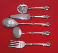 Grande Baroque by Wallace Sterling Silver Thanksgiving Serving Set 5pc Custom - £251.94 GBP