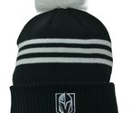 Vegas Golden Knights NHL 3 Stripe Cuffed Knit Beanie Pom Winter Hat by a... - £17.87 GBP