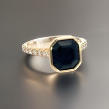 Natural Sapphire Diamond Ring 6.75 14k Y Gold 4.65 TCW Certified $3,950 310597 - £2,348.88 GBP
