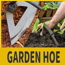 Gardening Tools Hollow Hoe All Steel Hardened Hollow Hoe Sharp Durable Garden We - £19.88 GBP