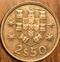 1977 Portugal 2 1/2 Escudos Coin - £1.18 GBP