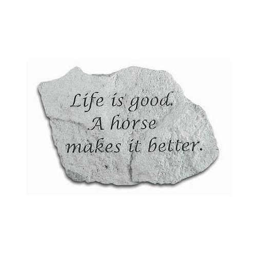 Kay Berry- Inc. Life Is Good A Horse Makes It Better - Garden Accent - 5... - $45.70