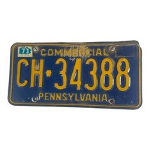 1973 Pennsylvania Commercial License Plate Tag Number CH-34388 Penna For... - £22.04 GBP