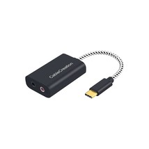 USB-C Microphone Adapter, CableCreation Type C External Stereo Sound Card with 3 - £22.77 GBP