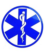 STAR OF LIFE EMS EMT PARAMEDIC 3&quot; STATIC Inside Window Star of Life Decal - $55.92 MXN