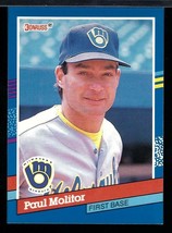1991 Donruss #85 - Paul Molitor - Milwaukee Brewers - £3.92 GBP