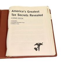 America's Greatest Tax Secrets Revealed Forms Book Ring Leather Binder 2000 image 3