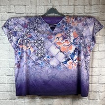 Catherine&#39;s Chemise Femmes 4XL Grande Taille Floral Décontracté Chemisier - $389.30 MXN