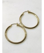 14k Yellow Gold Hoop Earrings 1.25” - $275.19 CAD