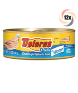 12x Cans Dolores Chunk Light Yellowfin Tuna In Water Flavor | 5oz | Easy... - $47.23
