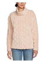 Eddie Bauer Womens Sweater Pink Pullover Long Sleeves Cable Knit Soft Cozy - $42.99