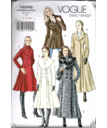 Vogue V8346 Misses 12 to 16 Fitted and Flared Coats Uncut Sewing Pattern - £16.72 GBP