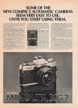 Minolta XG7 Camera 1978 Vintage Print Ad - $9.89