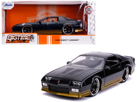 1985 Chevrolet Camaro Z28 Black Metallic with Gold Stripes &quot;Bigtime Muscle&quot; 1/24 - £34.24 GBP