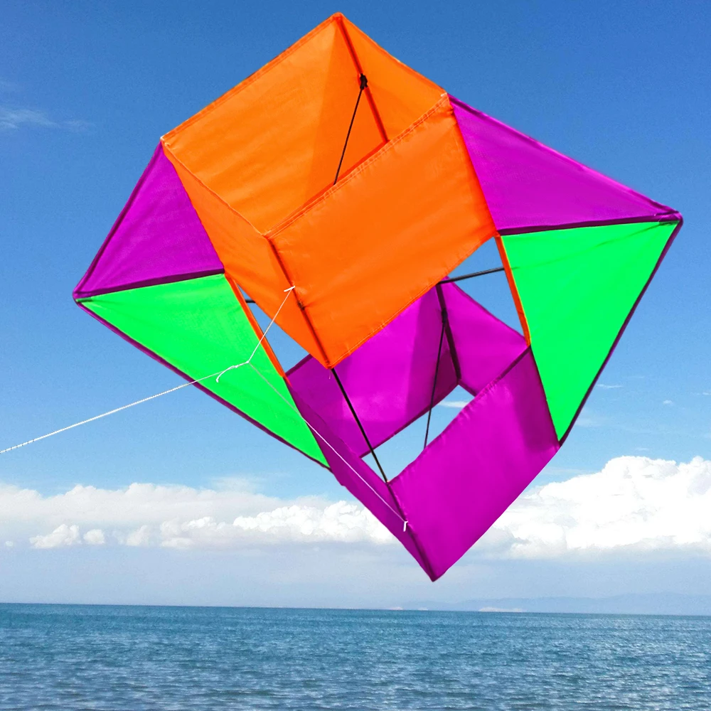Outdoor Fun Sports  For Kids  Adults Power3D Stereo Baskets BOX Kite Stunt - £21.16 GBP
