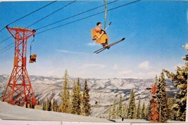 Riding the Chairlifts, Aspen, Colorado Postcard - £3.94 GBP
