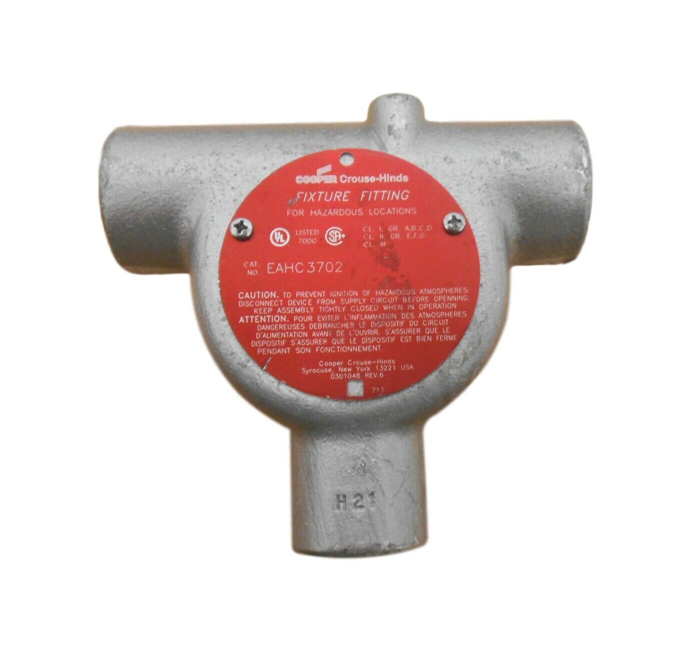Cooper Crouse-Hinds EAHC3702 Luminaire Hanger Fixture W/ 1&quot; Hub Threaded... - $142.50