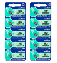 Murata 362 (SR721SW) Silver Oxide Watch Battery (10 Count) - Replaces So... - $8.87