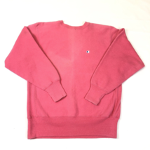 Vintage 90’s Champion Reverse Weave Pink Crewneck Sweatshirt Large USA Made - $927.73 MXN