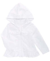 First Impressions Baby Girls Eyelet Hoodie-18M/White - £16.53 GBP