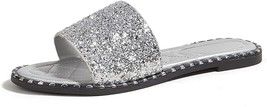 Women&#39;s Open Toe Flat Sandals Rhinestone Glitter - £37.22 GBP