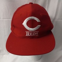 Vintage 1990&#39;s Embroidered Cincinnati Reds Snapback Hat MLB Baseball Cap - £15.80 GBP