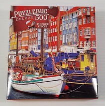 *I) Puzzlebug Deluxe Jigsaw Puzzle 500 Piece Old Port of Copenhagen, Den... - $5.93